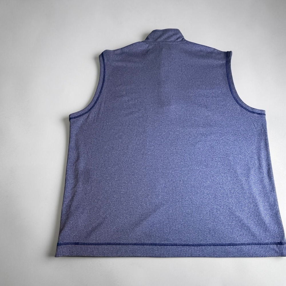 Roundtree & Yorke Mens Blue Quarter Zip Golf Vest Large NWT F75SR904